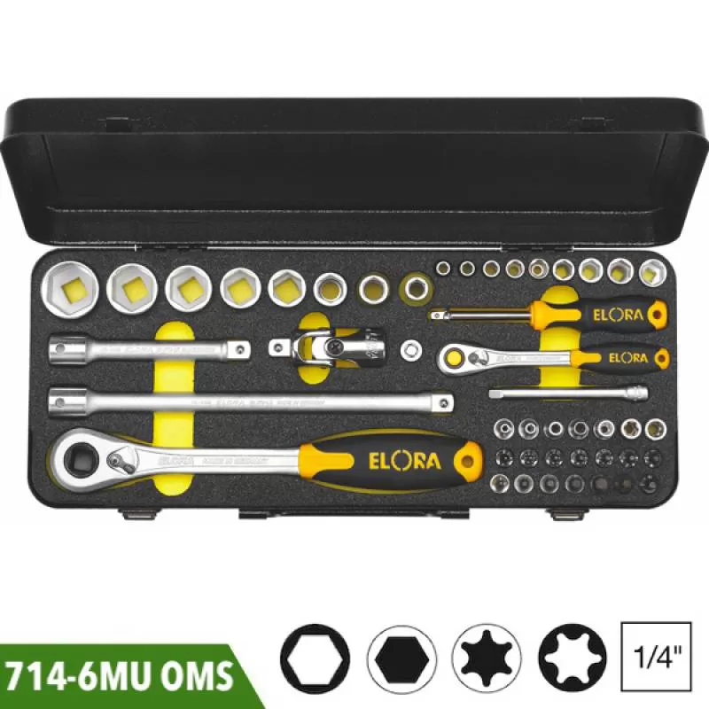 Bộ socket 46 chi tiết 714-6MU OMS Elora Germany