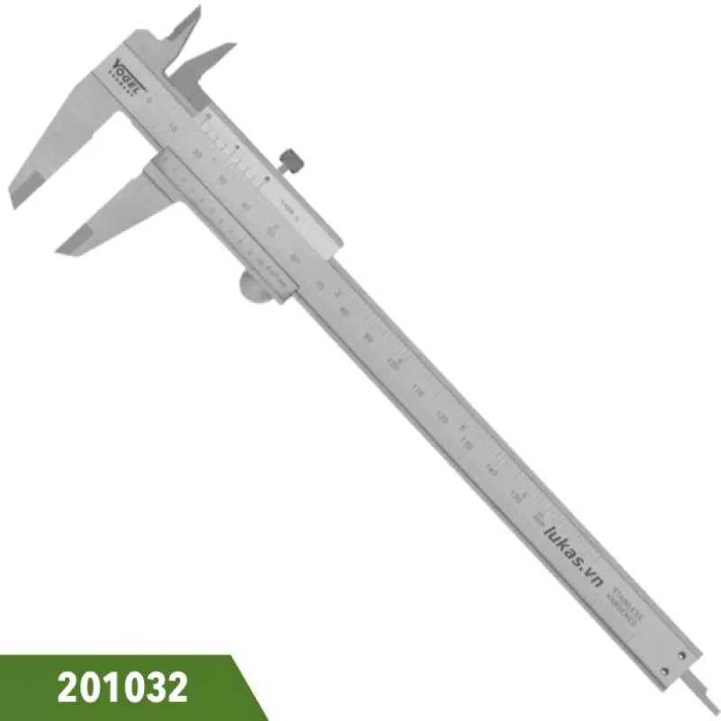 Thước cặp inox 150mm 6 inch khóa bằng vít, Vogel 201032