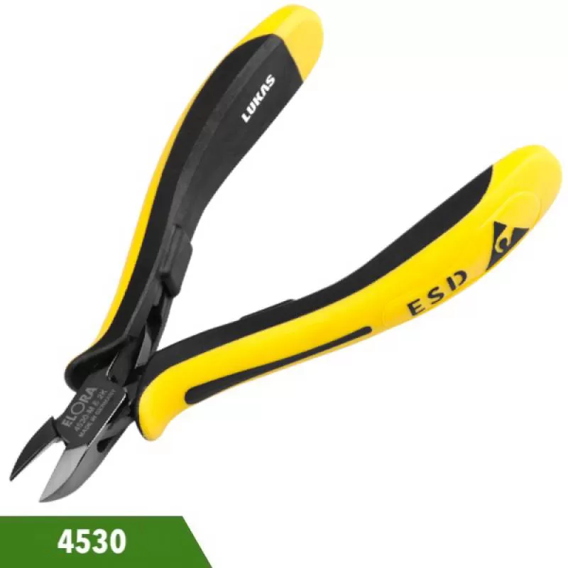 Kìm cắt linh kiện điện tử 0.4mm lưỡi bo cong 4530 series Elora Germany