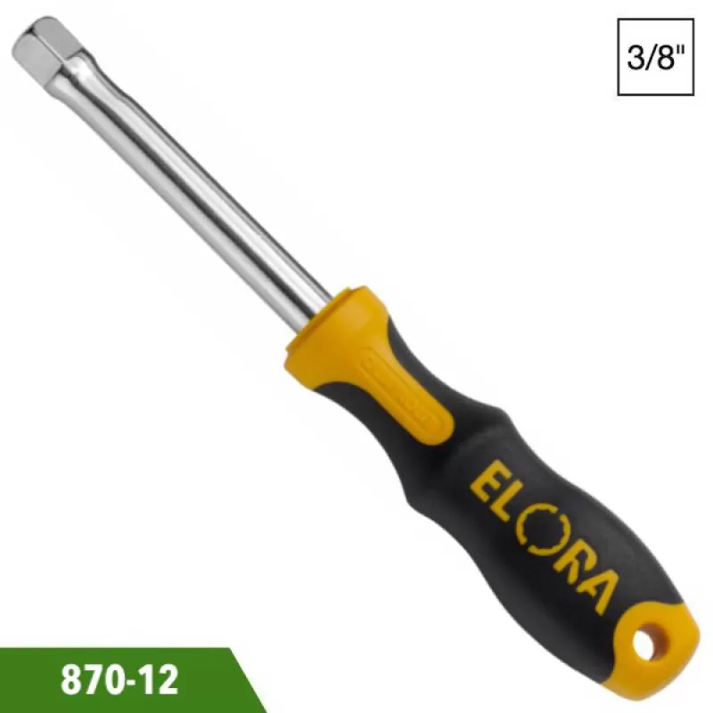 Tay vặn 180mm, đầu vuông 3/8 inch, Elora 870-12