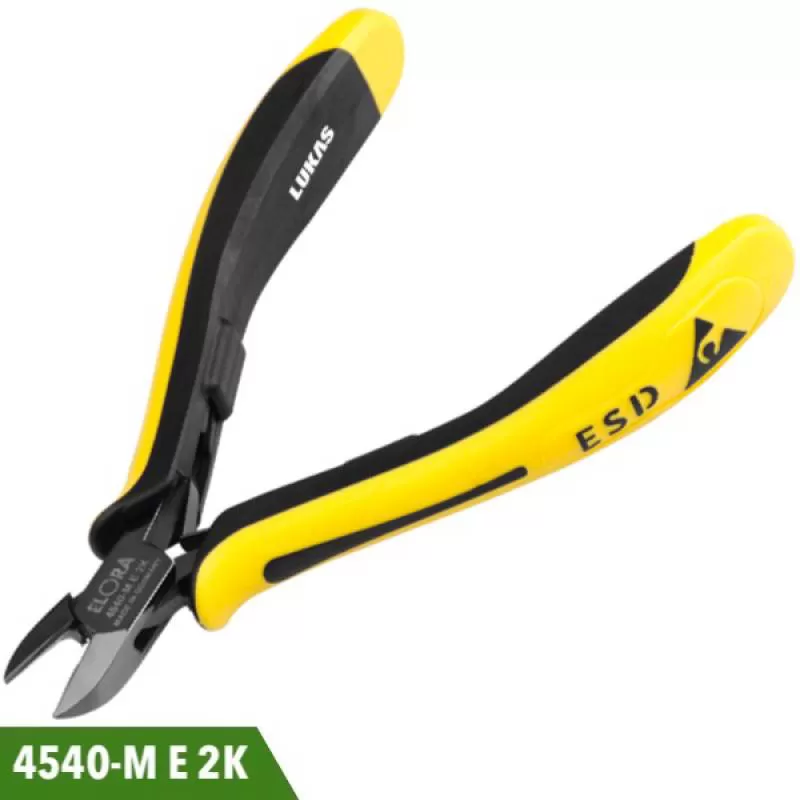 Kìm cắt chân linh kiện 0.4mm mũi bo cong 4540-ME2K Elora Germany