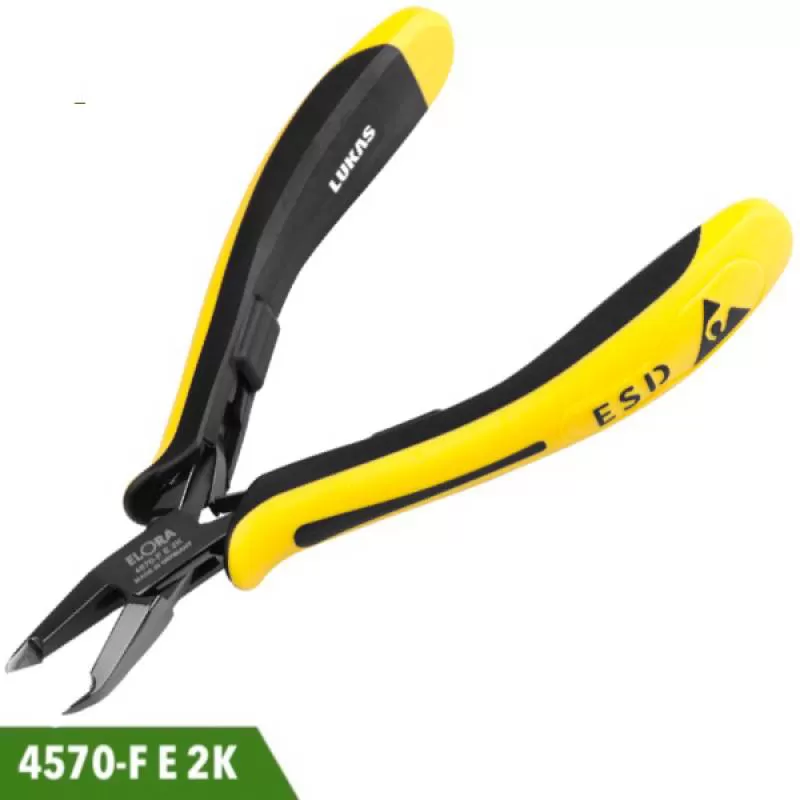 Kìm cắt mũi lệch chống tĩnh điện ESD 4570-FE2K Elora Germany