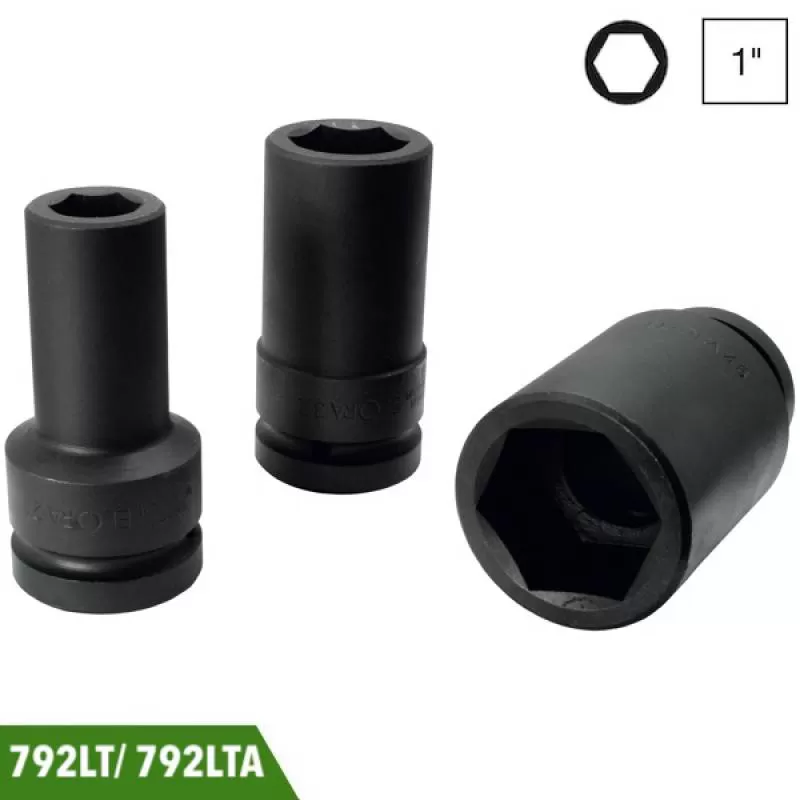Đầu tuýp đen loại dài hệ mét và hệ inch, 1 inch, Elora 792LT/ LTA