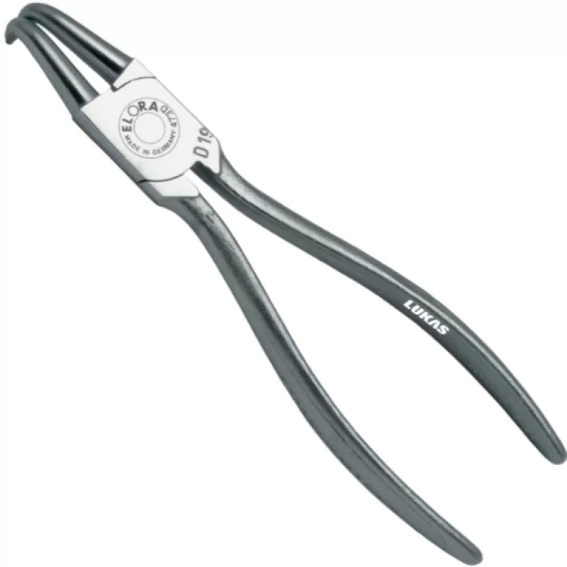 Kềm phe trong mũi cong 90 độ 85-165mm 473-J41 Elora Germany, cán trần
