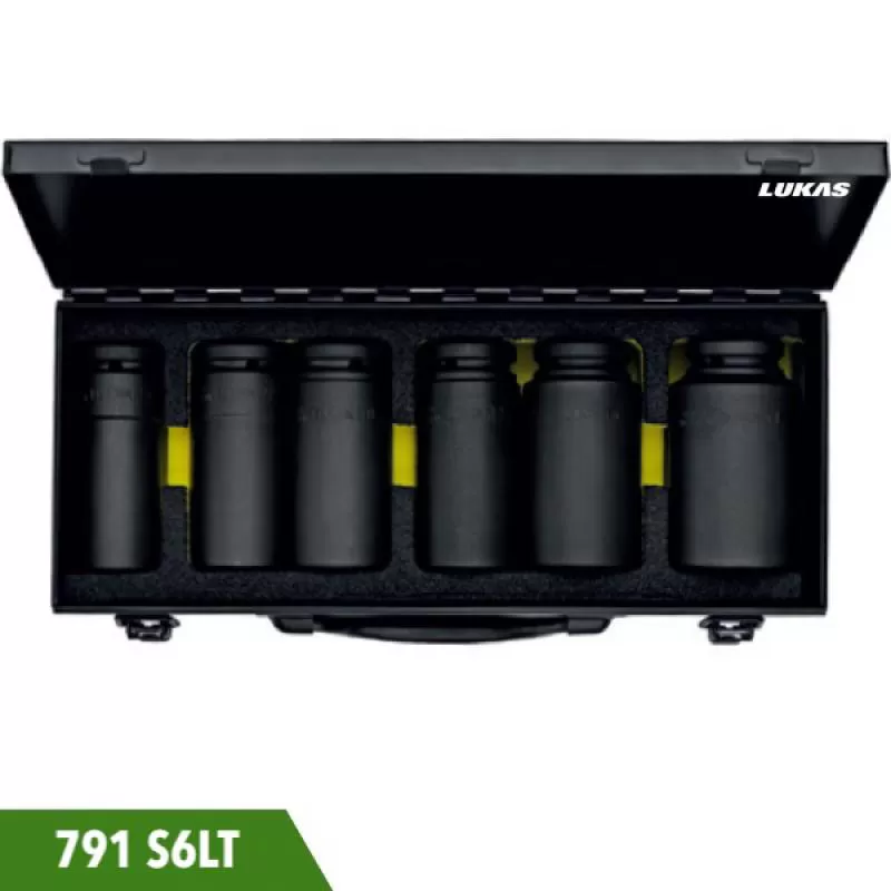 Bộ tuýp đen 6 cái 791 S6LT đầu vuông 3/4 inch Elora Germany 