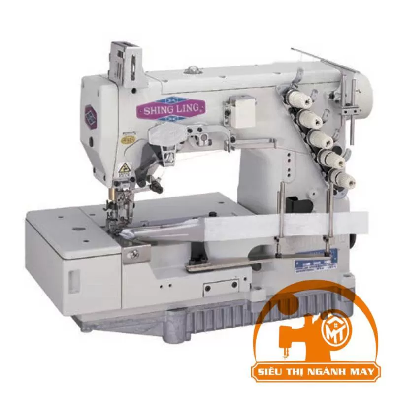 Máy Đánh Bông 3 kim 5 Chỉ Đầu Bằng Dao Xén Phải, Tốc Độ Cao FG-797