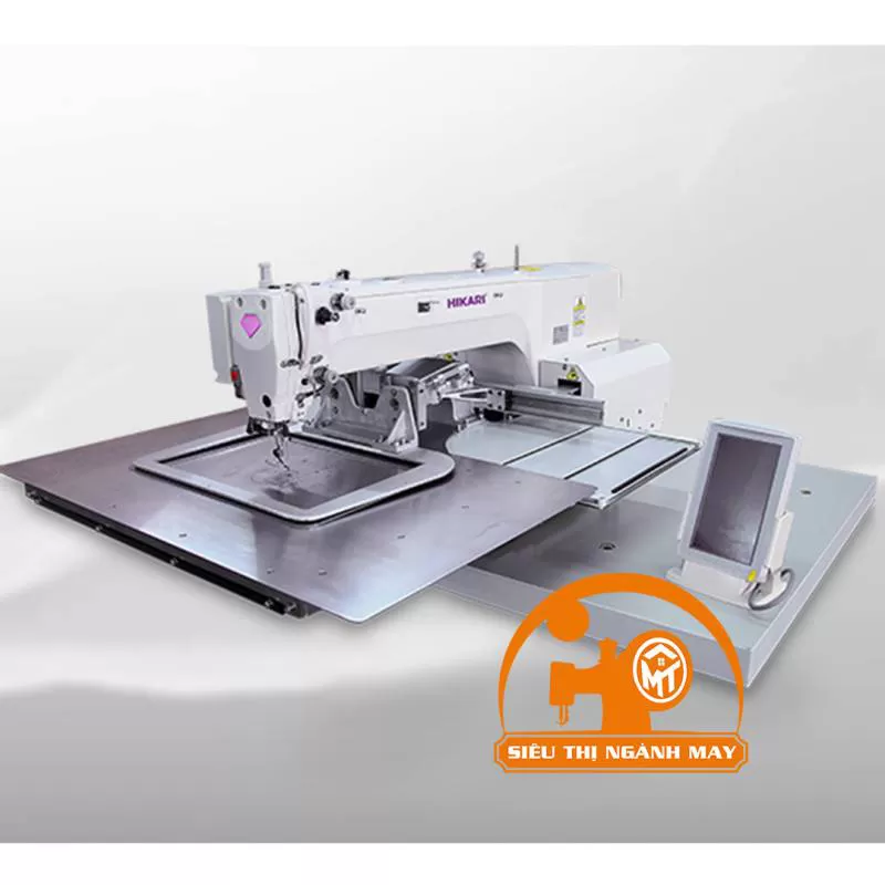 Máy lập trình khổ 220 x 100 (mm), có bộ lật, cắt chỉ bằng hơi HMS-2210GB-02A/FZ 
