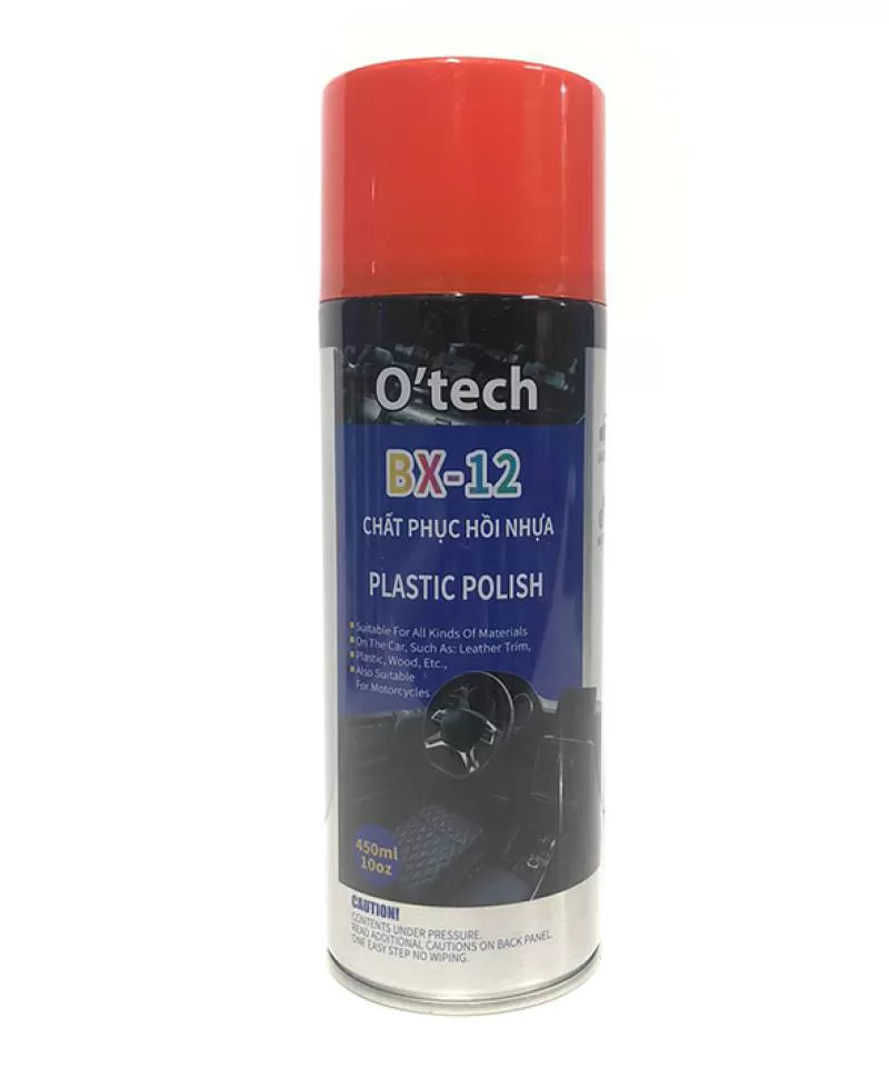 Bình xịt làm bóng nhựa O’tech BX-12 Plastic Polish 450ml