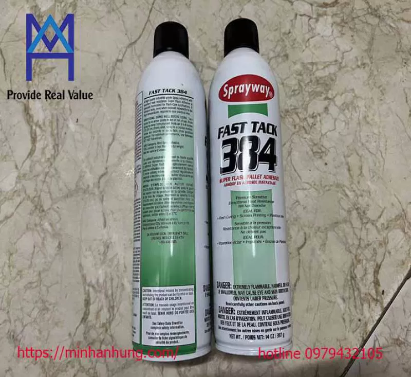 Sprayway 384 keo xịt định vị danh cho xưởng in lụa 