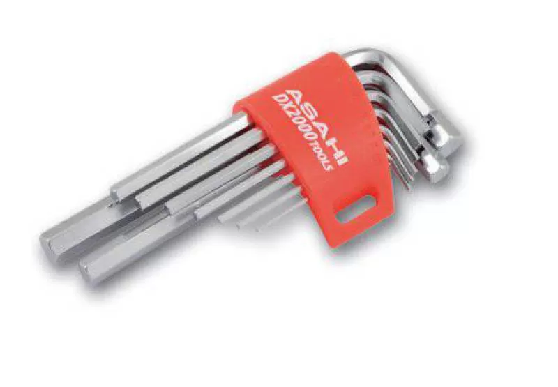Bộ lục giác thường ngắn 1.5-10mm AXS0910 Asahi
