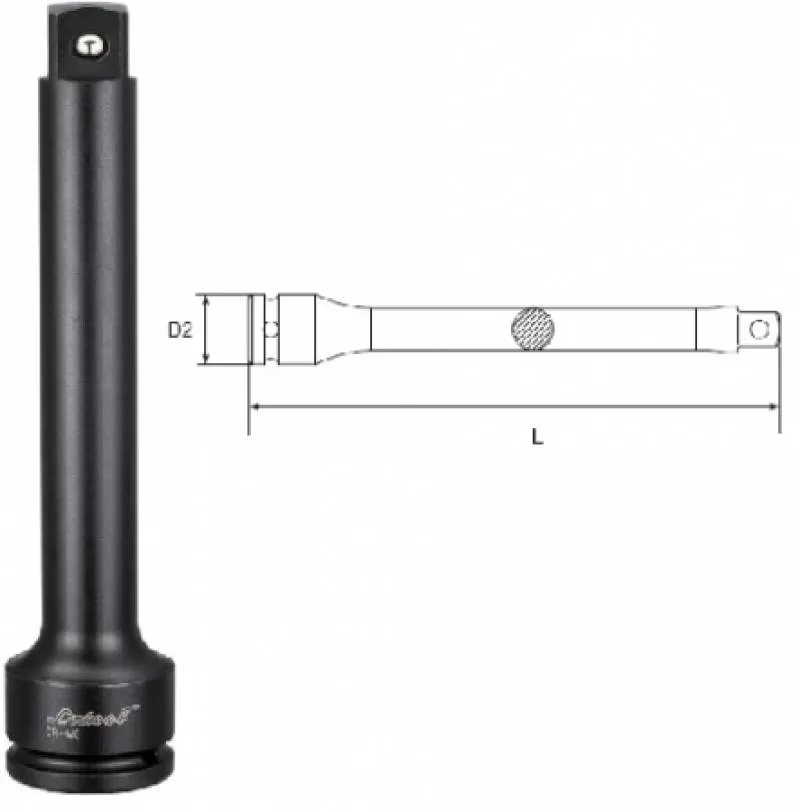 Đầu nối dài cho tuýp 1/2″ 125mm KWG D04E-05M 