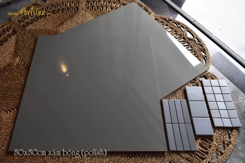 Gạch bóng kiếng xương màu đồng chất 80x80xm giảm giá 