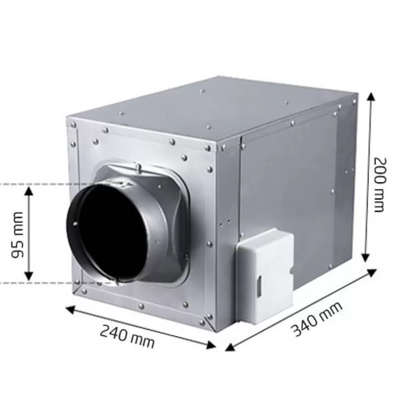 Quạt hút mùi nối ống dạng hộp Nanyoo DPT10-24B 