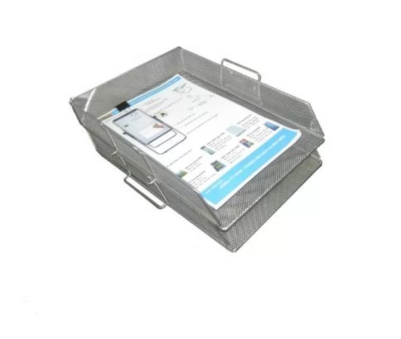 Khay inox 2 tầng