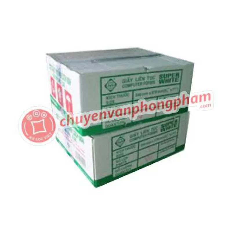 Giấy liên tục 2 liên 240x279mm - chia 2 