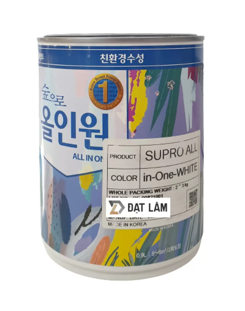 SUPRO ALL IN ONE - SƠN ĐA NĂNG 1 THÀNH PHẦN - 0.9L - Đạt Lâm