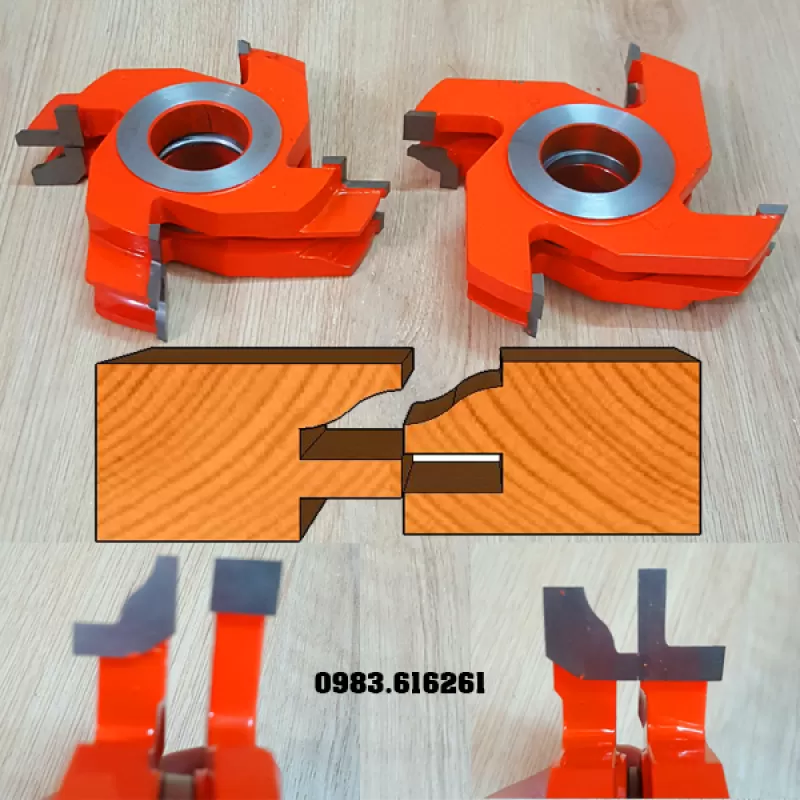 Dao Tupie Đố Cửa Bếp Bộ 4 Dao 4 cánh