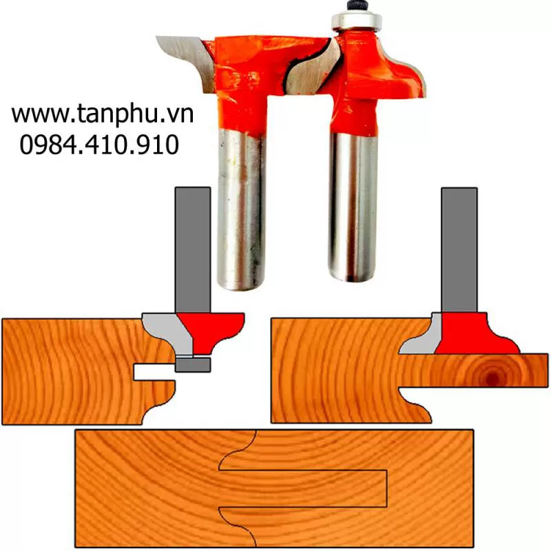 Mũi phay gỗ đố cửa cánh lượn 