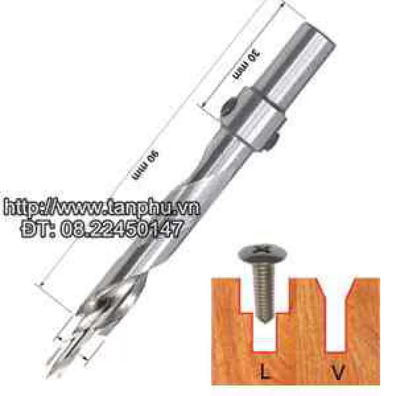 MŨI KHOAN GỖ 2 TẦNG DÀI TÂM 4LY
