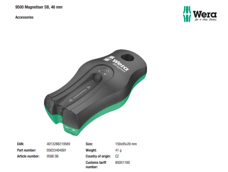 Dụng Cụ Tạo từ Và Khử Từ 500 Magnetiser SB Wera 05033404001 – ILICO
