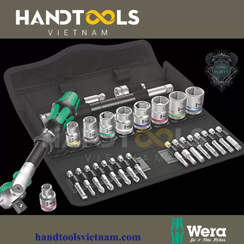 Bộ Dụng Cụ Đa Năng Wera 05004046001 Zyklop Speed ​​Ratchet 8100 SB 9, 3/8 ” Có Đế, 29 Chi Tiết – Handtools Việt Nam