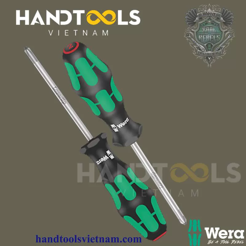 Tua Vít 4 Cạnh Wera PH2 x 200mm 05008725001 Công nghệ Lasertip – Handtools Việt Nam