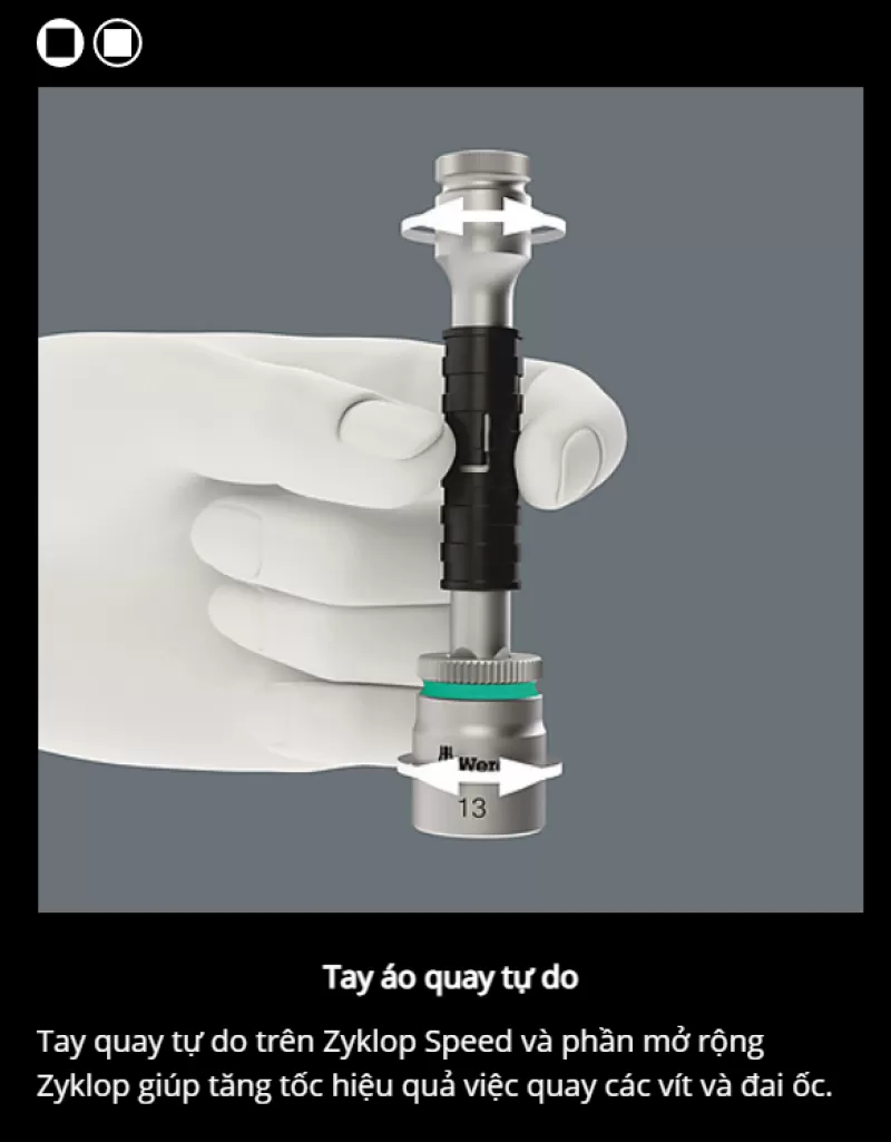 Đầu Nối Dài Wera 05003642001 Có Khoá 8796 SC Zyklop “flexible-lock” 1/2 inch 8796 SC Zyklop – Handtools Việt Nam