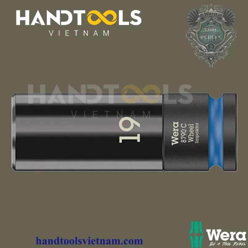 Đầu tuýp Wera 05004591001 8791 C với ổ 1/2 “, 19 x 85 x 30 mm – Handtools Việt Nam