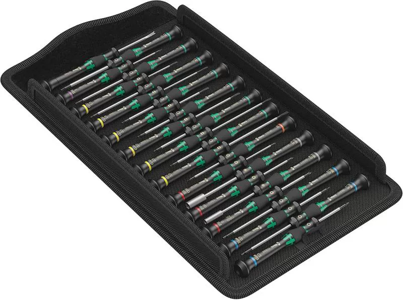 Bộ tuốc nơ vít Wera 05134000001 Kraftform Micro Big Pack 1 cho các ứng dụng điện tử, 25 Chi Tiết