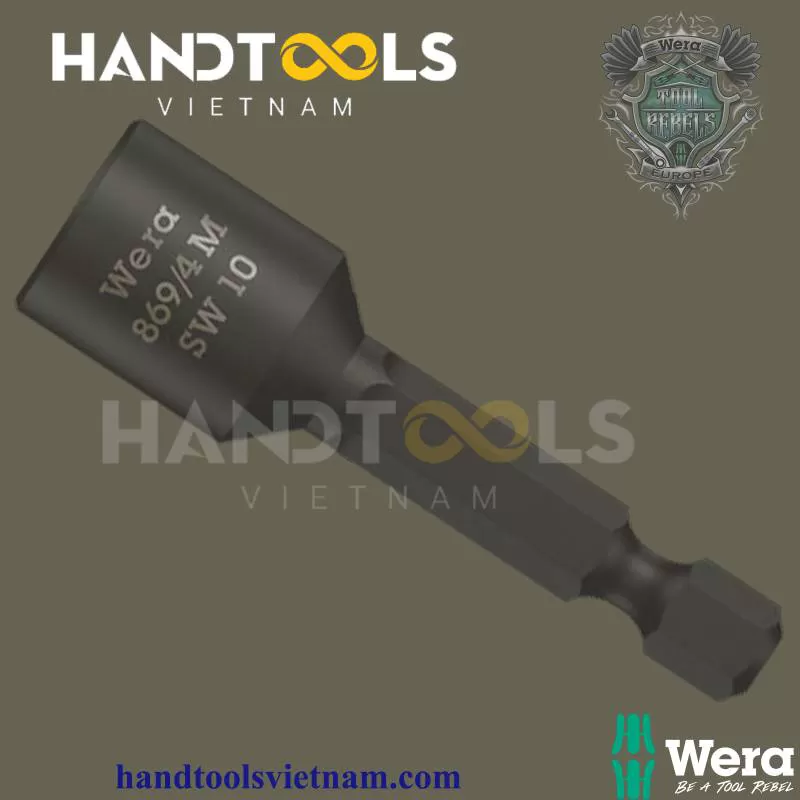 Đầu Chuyển Mở Bulông Wera 05060420001 Đầu Lục Giác 5.5mm x 50mm có từ tính 869/4 – Handtools Việt Nam