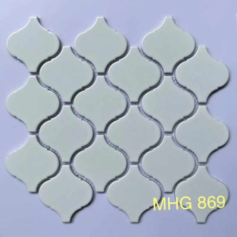 Gạch Mosaic Gốm sứ Lồng Đèn Tắng Men Trơn MHG 869