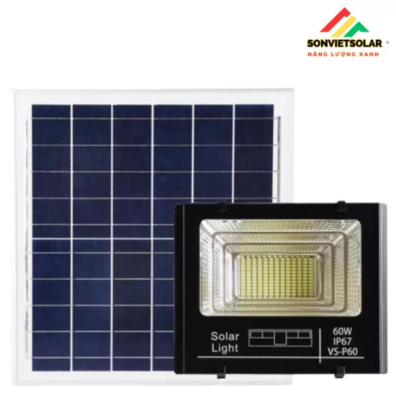 ĐÈN NĂNG LƯỢNG MẶT TRỜI PHA NHÔM VS P60 (60W)
