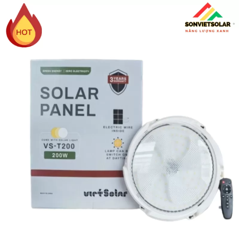 ĐÈN ỐP TRẦN NĂNG LƯỢNG MẶT TRỜI 3 MÀU VS-T200W