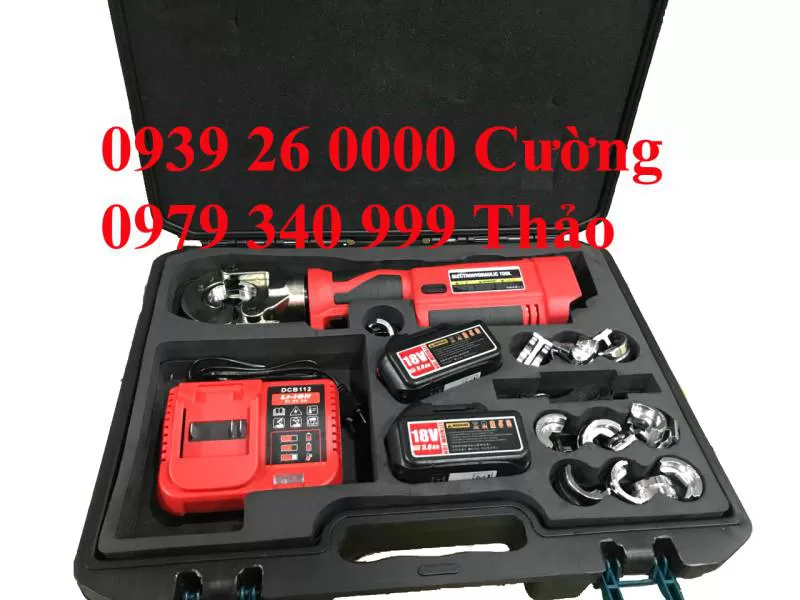 Kìm ép cos 300y dùng pin có kèm sạc 