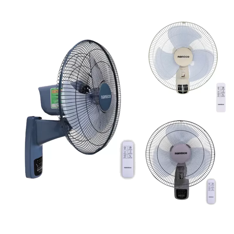 Quạt treo tường có remote Nanoco NWF1610RC-BL/G/BE