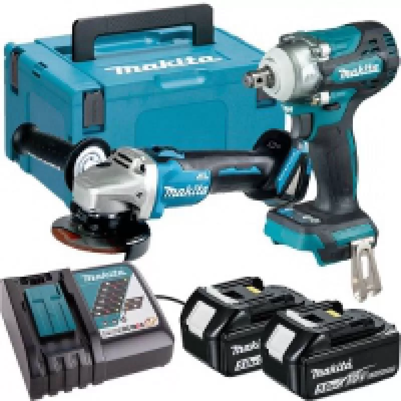 Bộ máy siết bu lông, máy mài góc Makita DLX2406TX1 18V chính hãng, giá cực