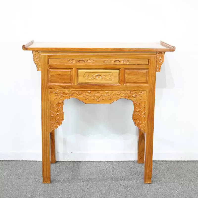 Kệ Thờ Gia Tiên Gỗ Gõ Đỏ 2 Hộc Kéo Chất Lượng Tại TP HCM 