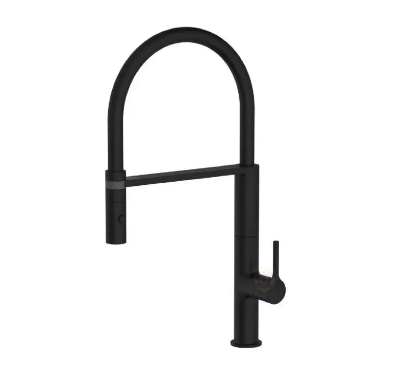 Vòi chậu rửa Chén nóng lạnh màu đen BRODA H-514-B 