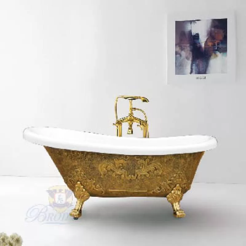 Bồn Tắm Chân Rồng Rầu Vàng Cổ Điển BRODA 