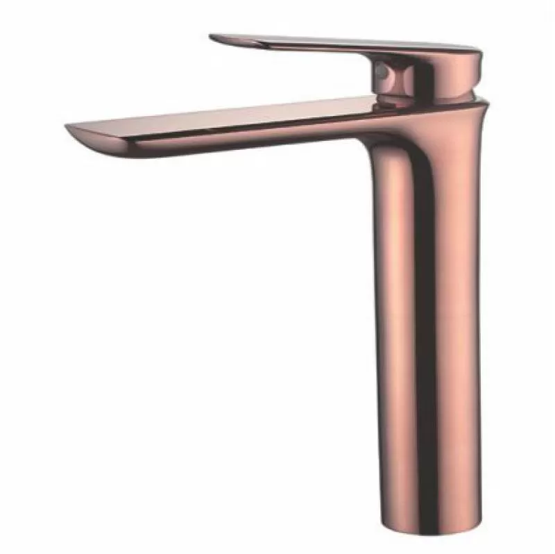Vòi lavabo nóng lạnh 30cm màu vàng hồng broda 9803