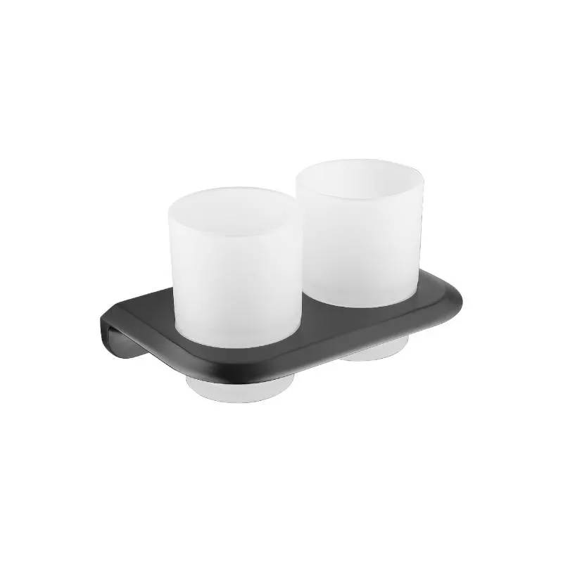 Giá Đỡ Cốc Đôi Gắn Tường Mầu Xám QY-8832 BRODA