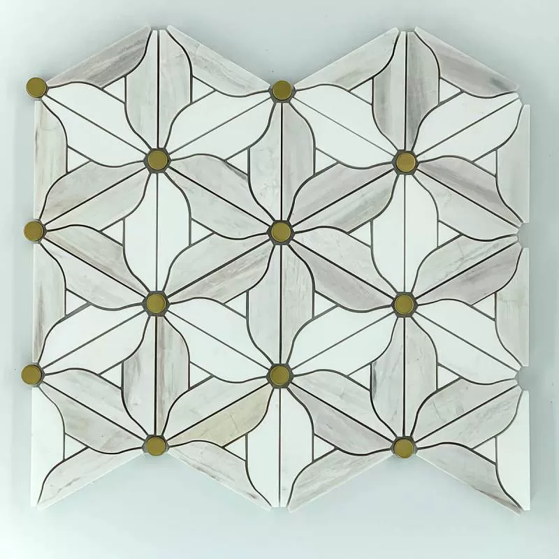 Magnolia Bronze Grey and White – Gạch Mosaic