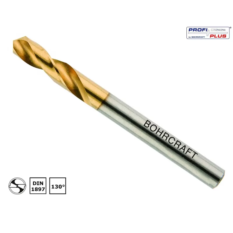Mũi khoan xoắn DIN 1897 E Typ N TiN PROFI PLUS Ø 4,6 mm BC QP 12660300460 