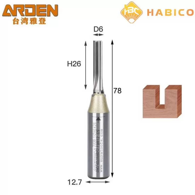Dao CNC Arden Cắt Gỗ 3 Cánh Thẳng AK47-1006288