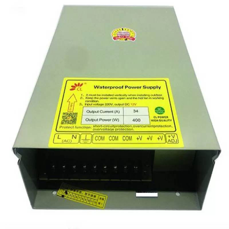 Nguồn 12V 34A Thép – Ngoài Trời