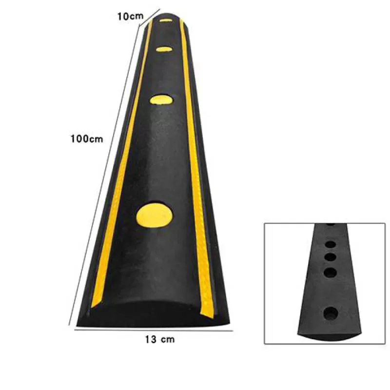 Thanh ốp tường chặn lùi xe cao su – 100*13*10cm