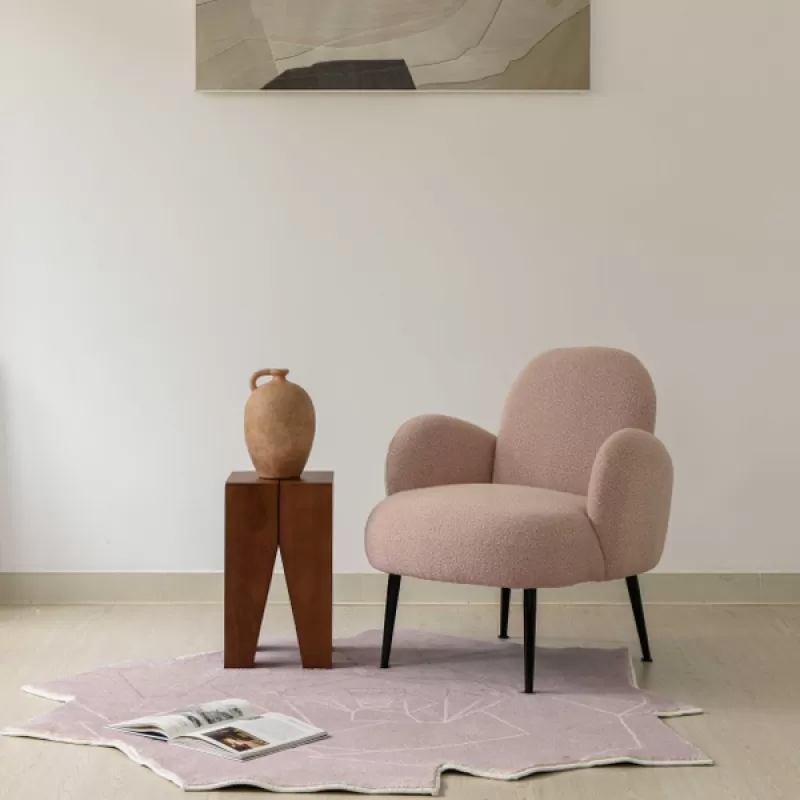 Thảm trải sàn Mepili tròn lông mềm