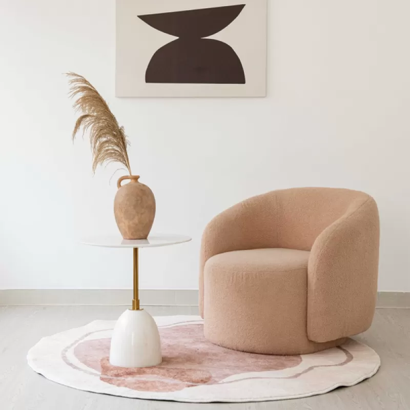 Thảm trải sàn Jolly tròn lông mềm