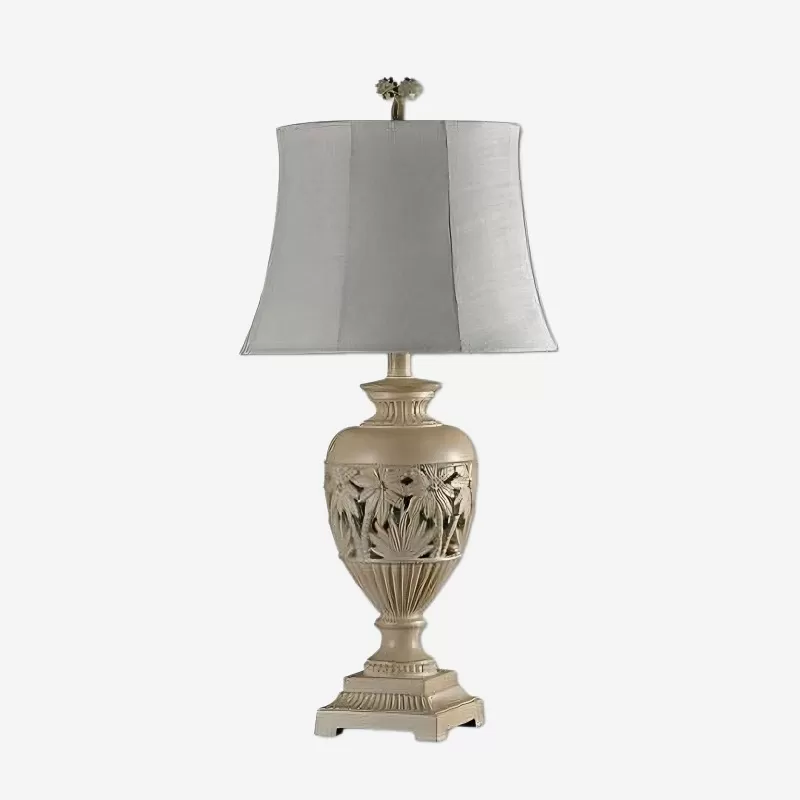 Đèn bàn dáng bình hoa hoa văn cây dừa sáng tạo BZ9189