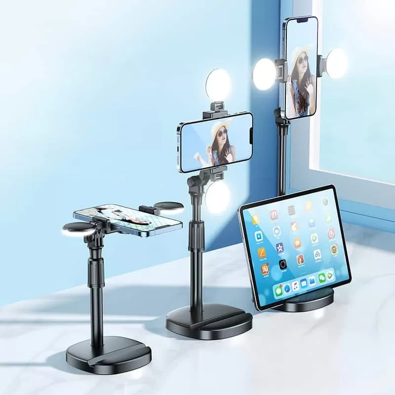 Đèn livestream mini xoay 360 độ KF2S